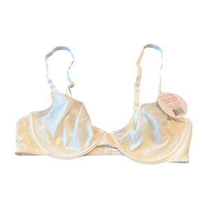 Undies.com 34B‎ Sheer Ivory Bra With Adjustable Straps & Underwire Support NWT